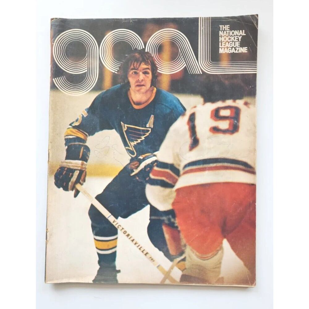 1973 Goal St. Louis Blues The National Hockey League Magazine Pitt Penguins M459
